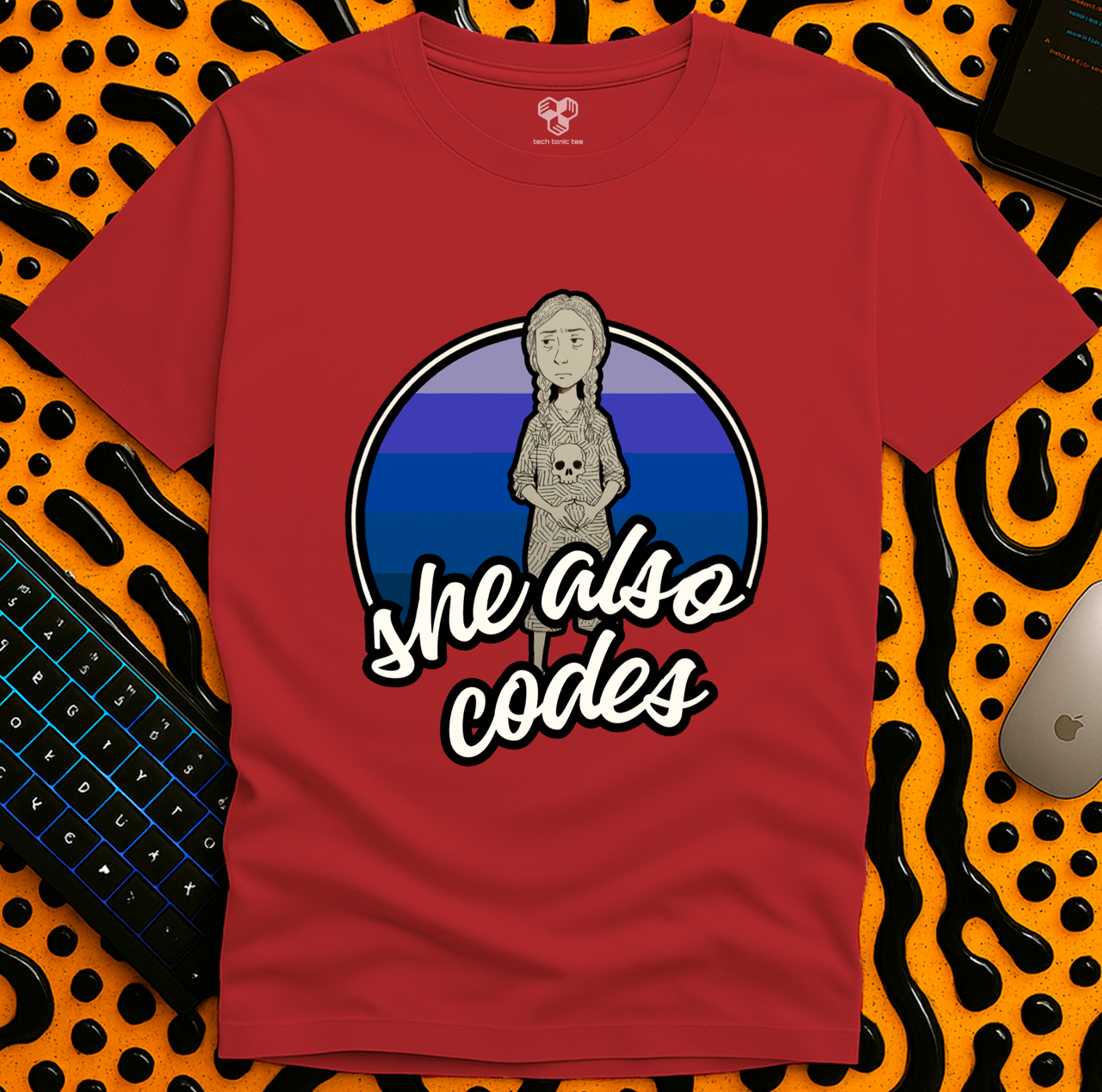 she also codes T-Shirt