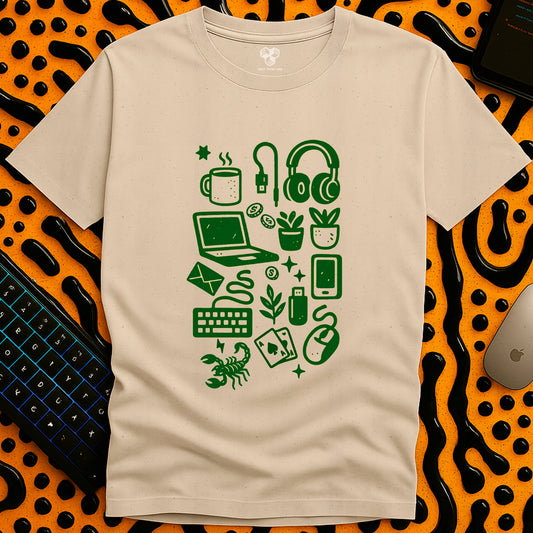 Tech Print Block T-Shirt