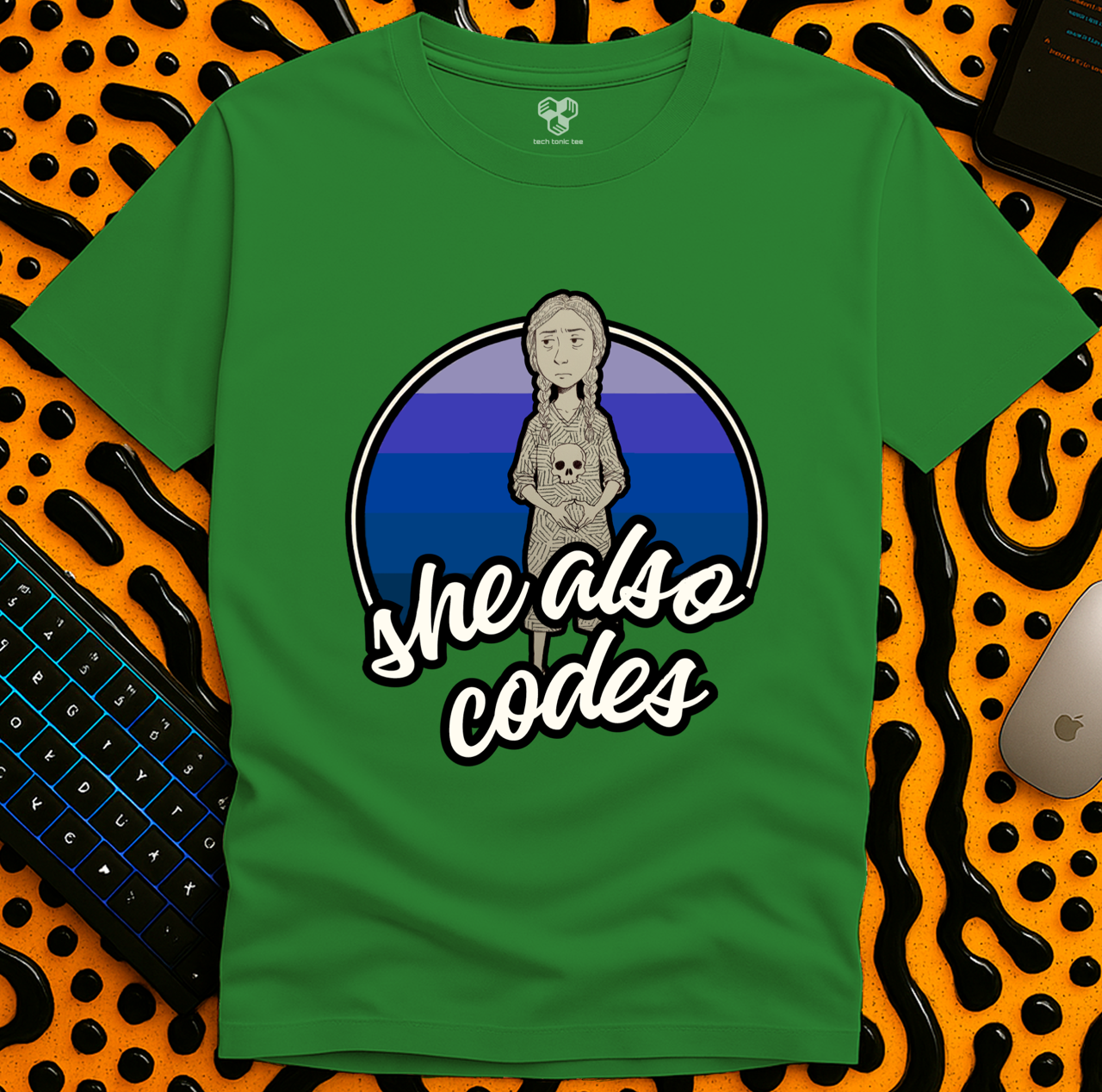 she also codes T-Shirt