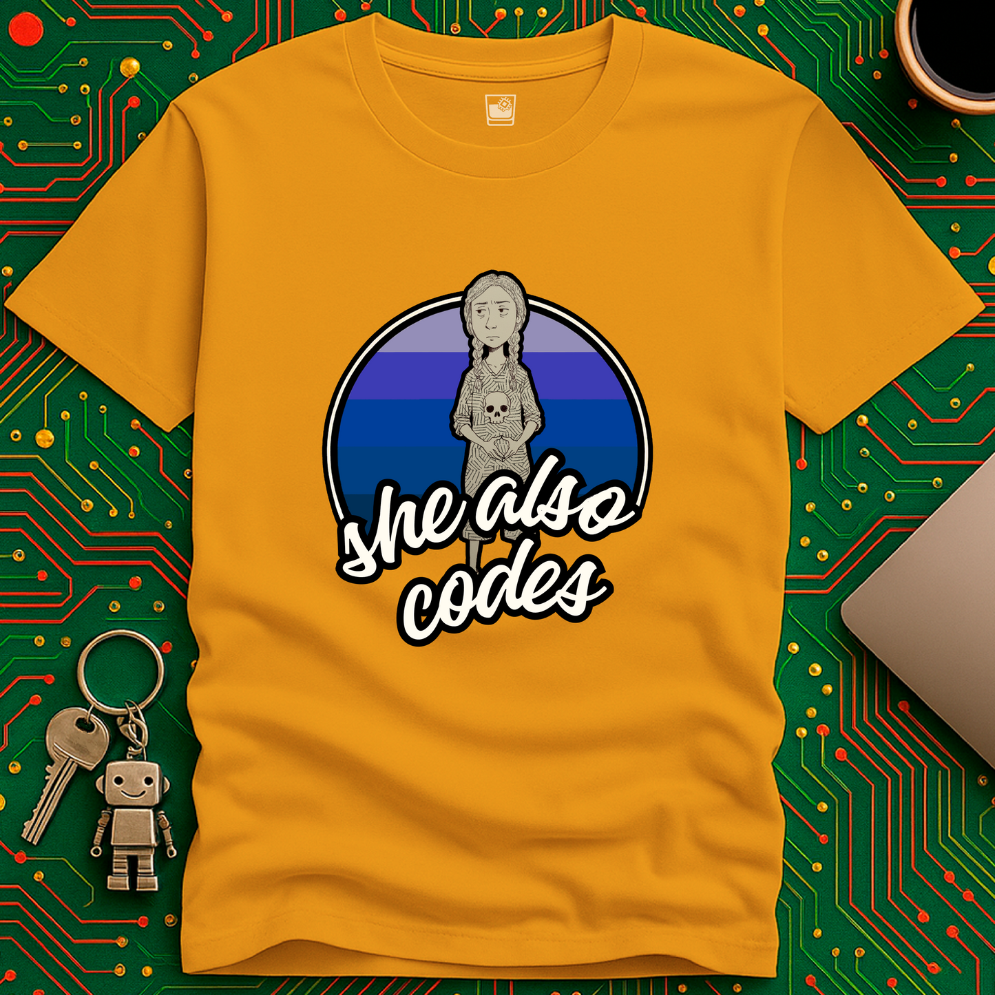 she also codes T-Shirt