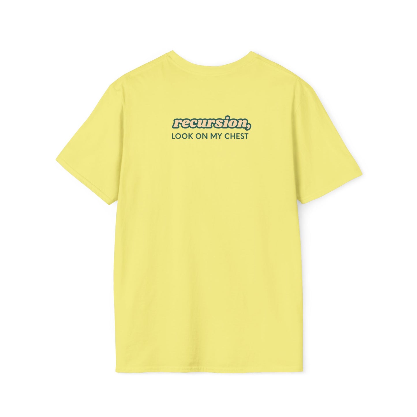 Recursion T-Shirt ** Front & Back Print **