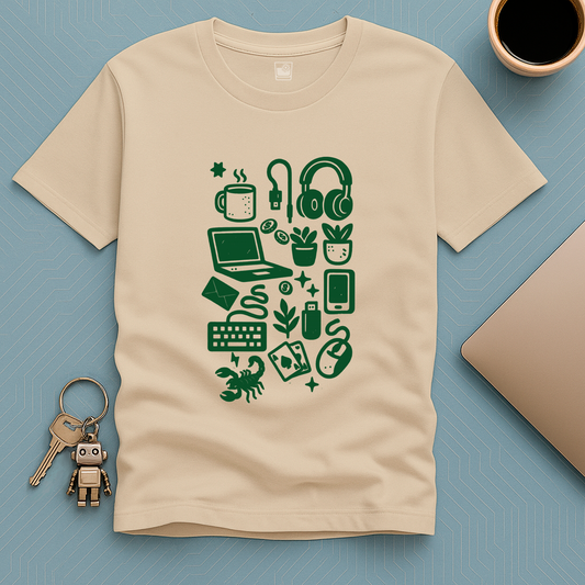 Tech Print Block T-Shirt