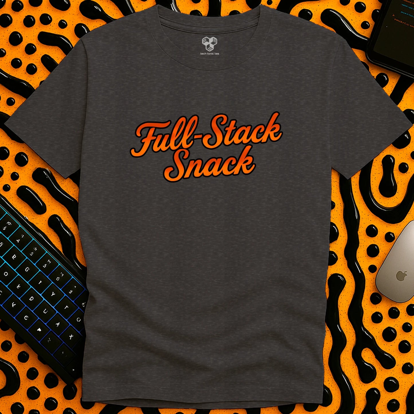 Full-Stack Snack Slogan T-Shirt