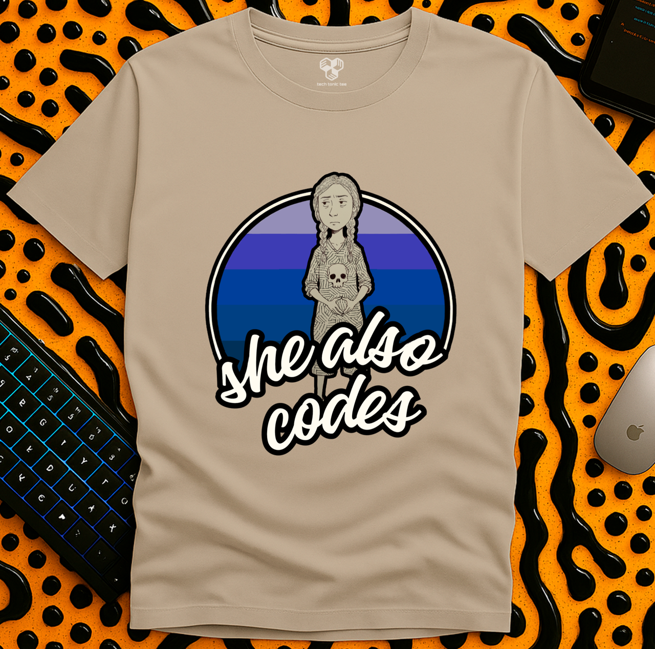 she also codes T-Shirt