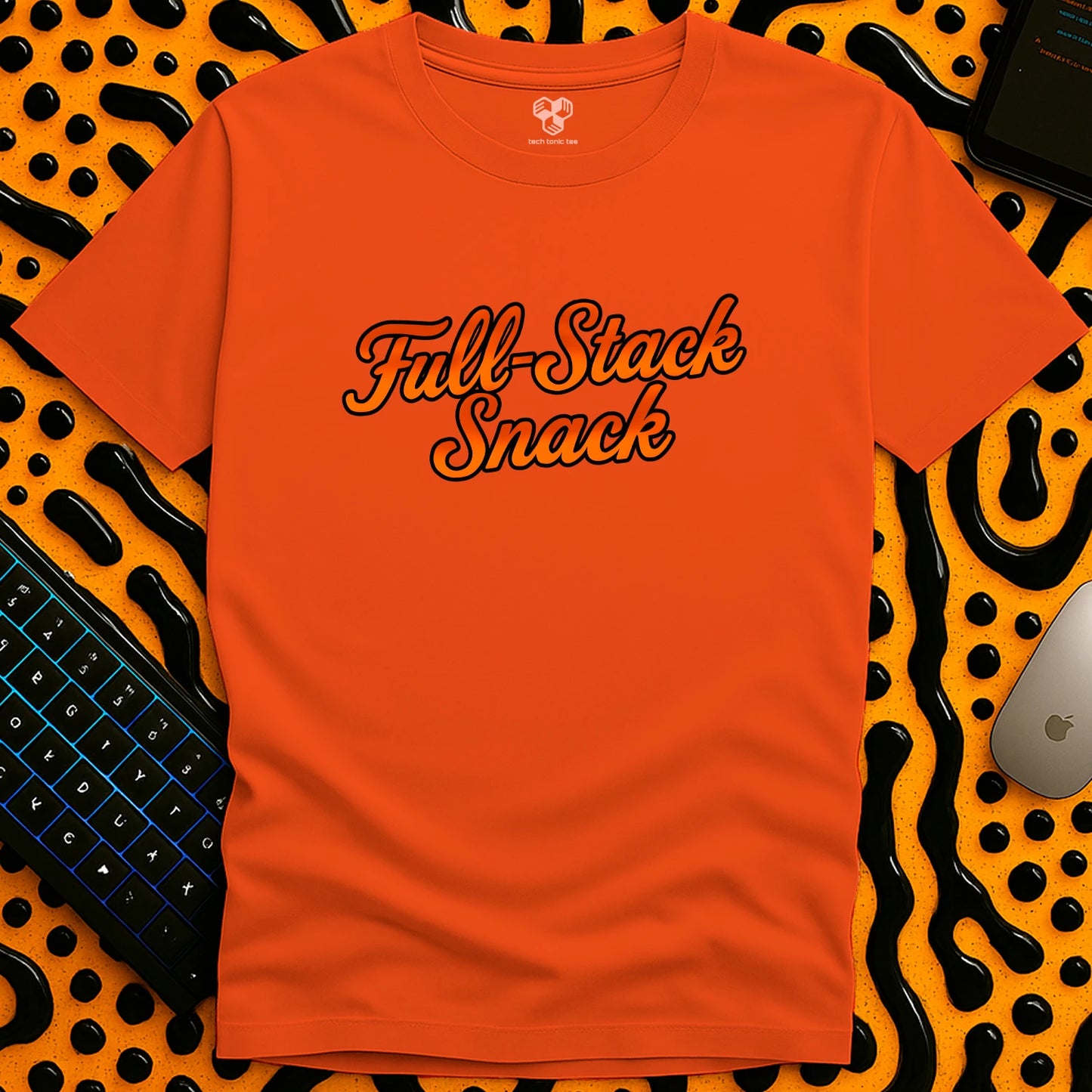Full-Stack Snack Slogan T-Shirt