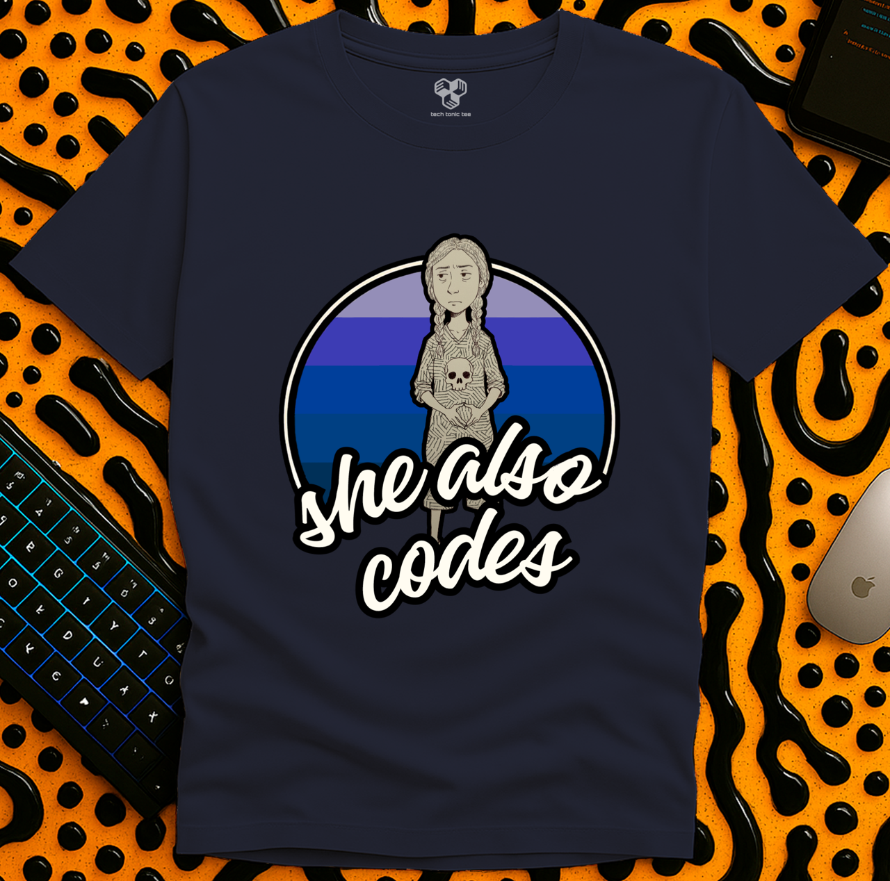 she also codes T-Shirt