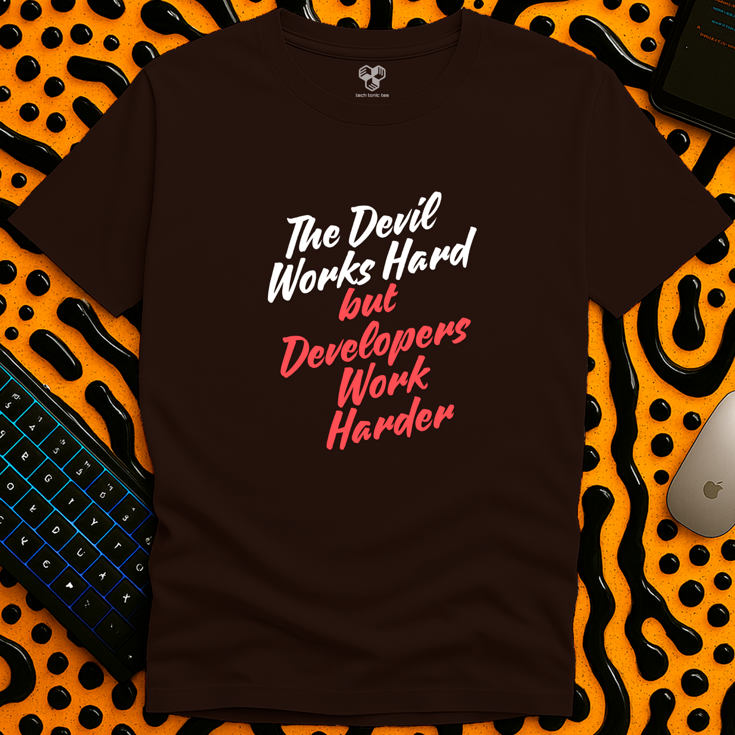 The Devil Works Hard T-Shirt