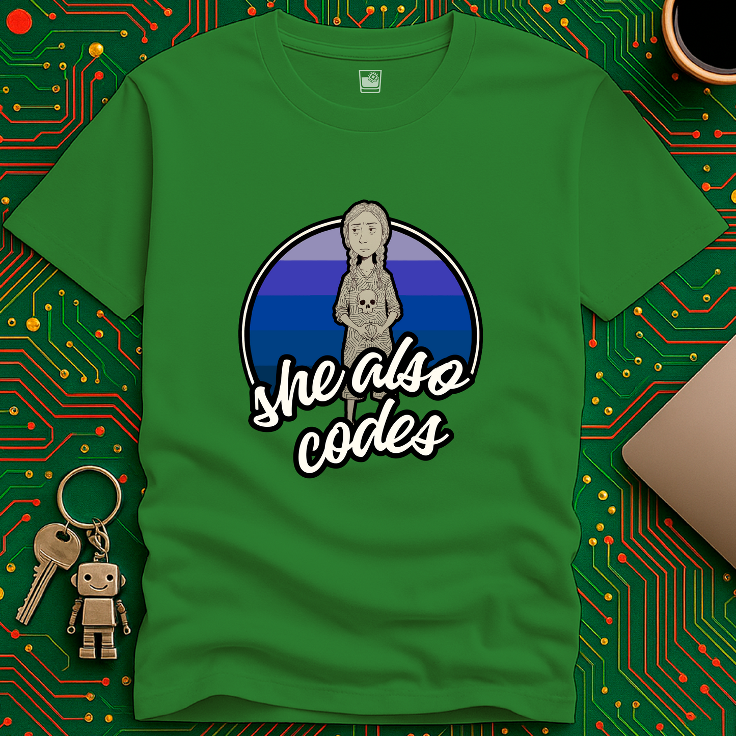 she also codes T-Shirt