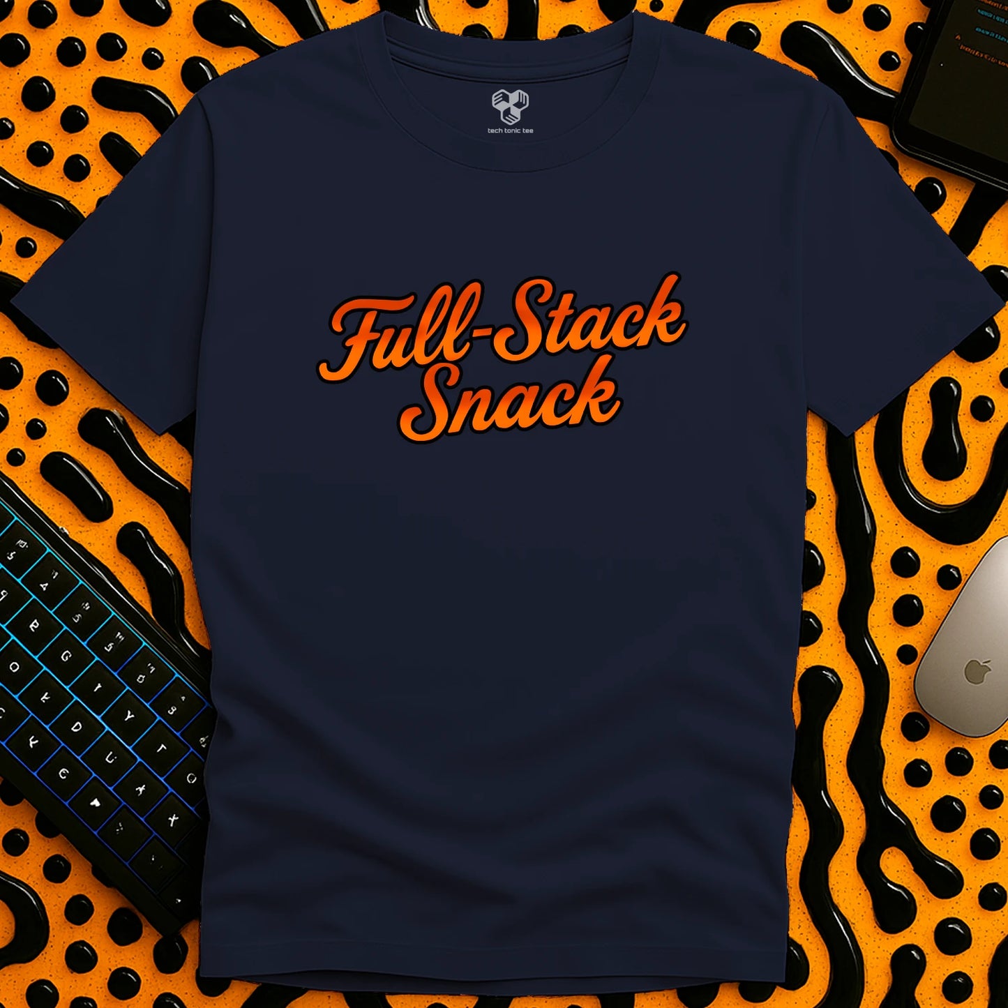 Full-Stack Snack Slogan T-Shirt