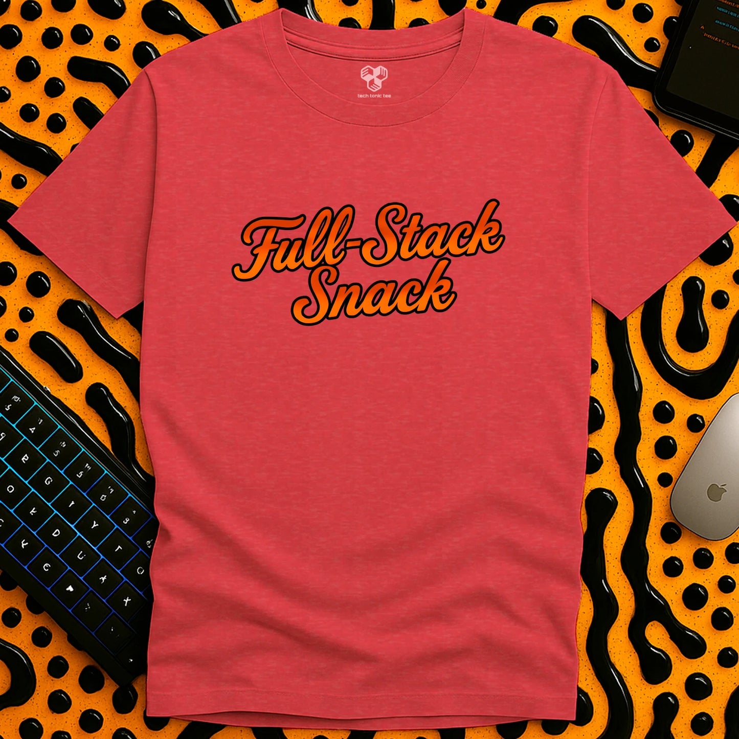 Full-Stack Snack Slogan T-Shirt