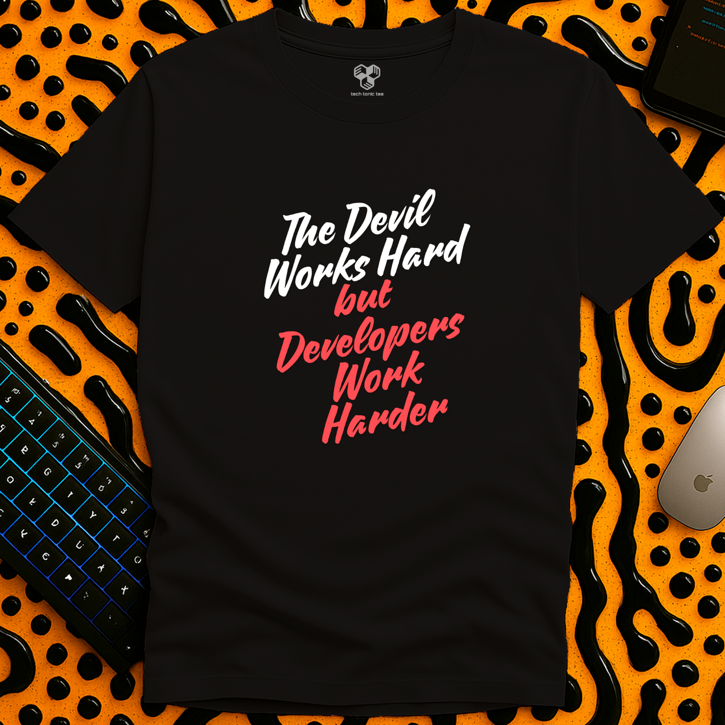 The Devil Works Hard T-Shirt
