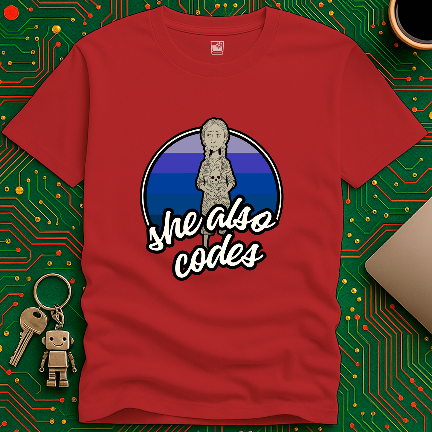 she also codes T-Shirt
