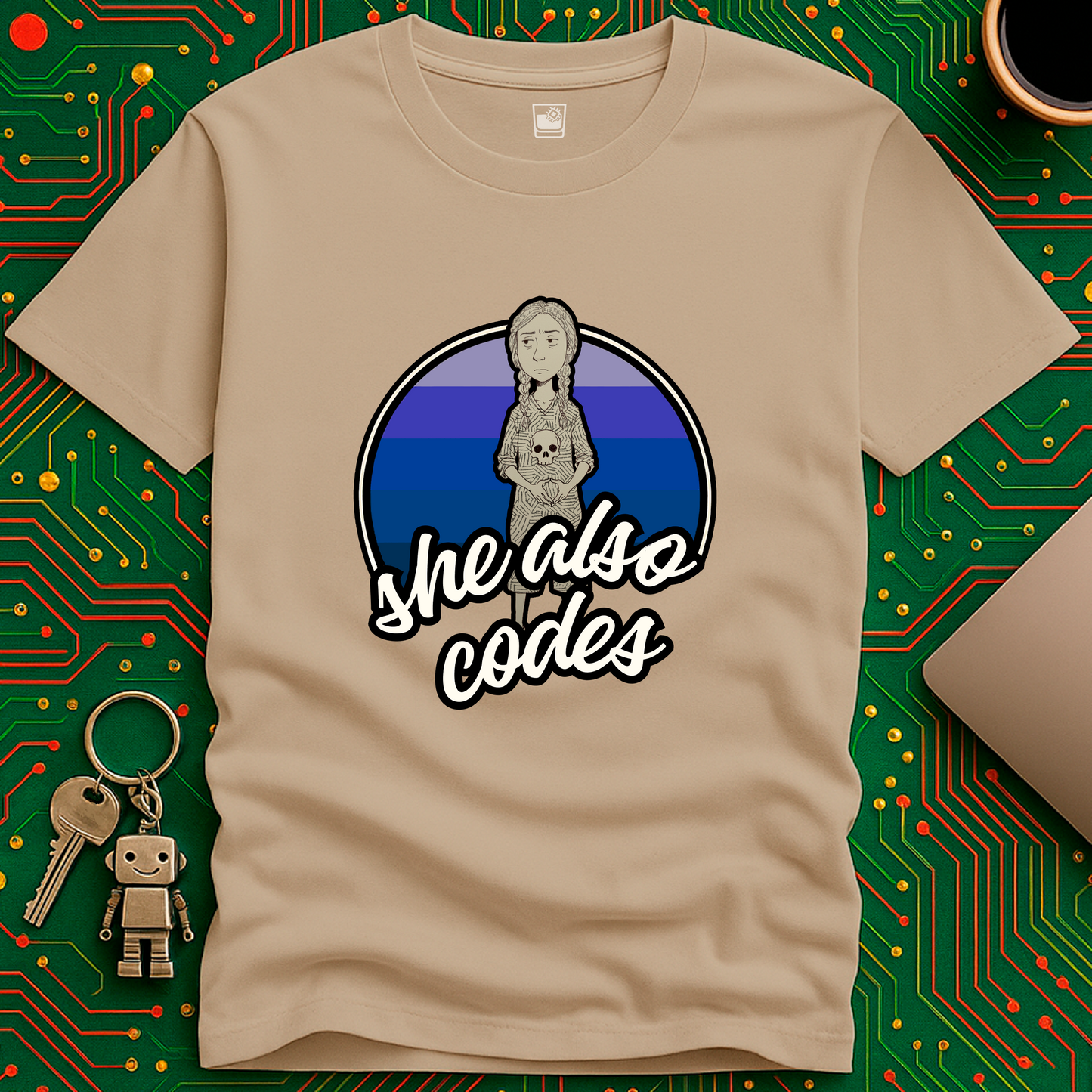she also codes T-Shirt