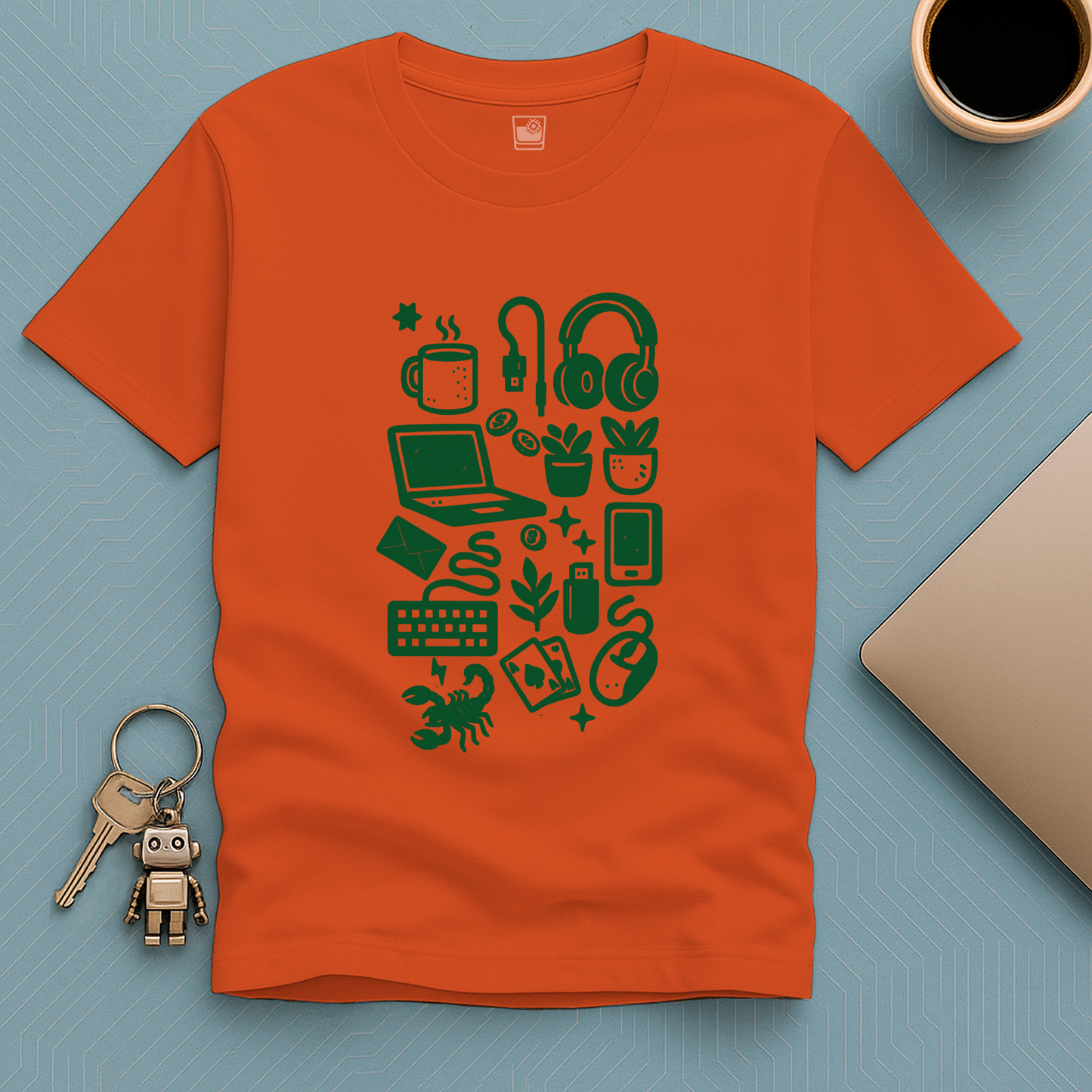 Tech Print Block T-Shirt