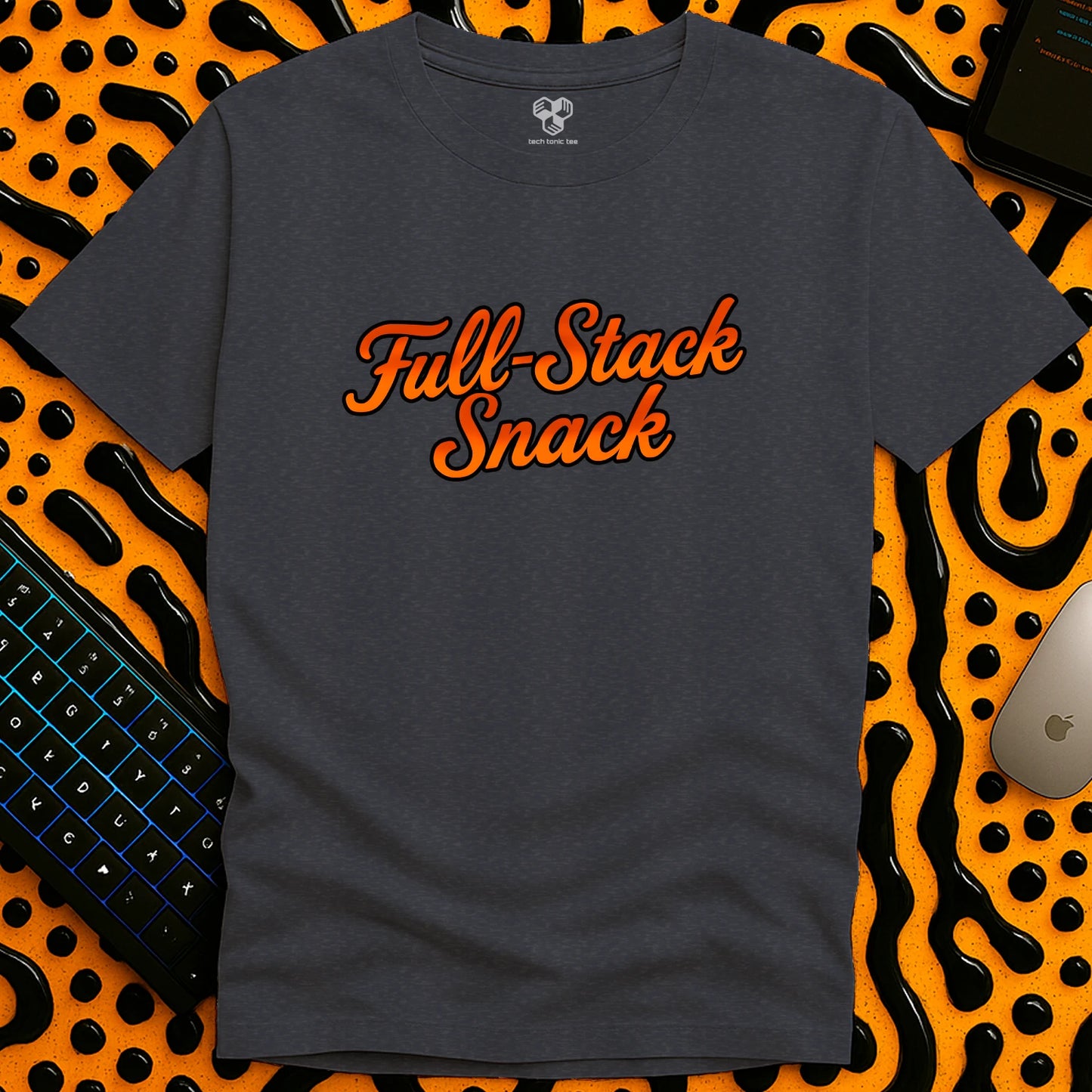 Full-Stack Snack Slogan T-Shirt