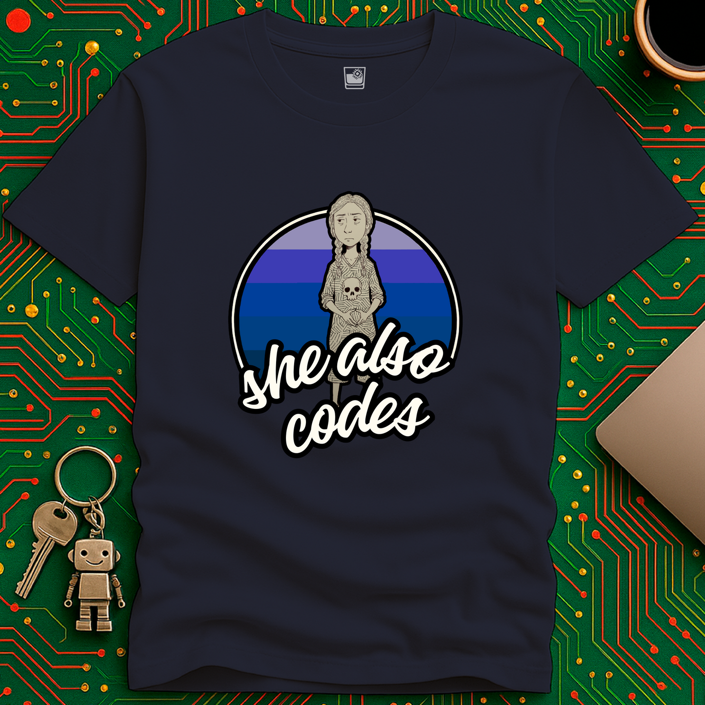 she also codes T-Shirt