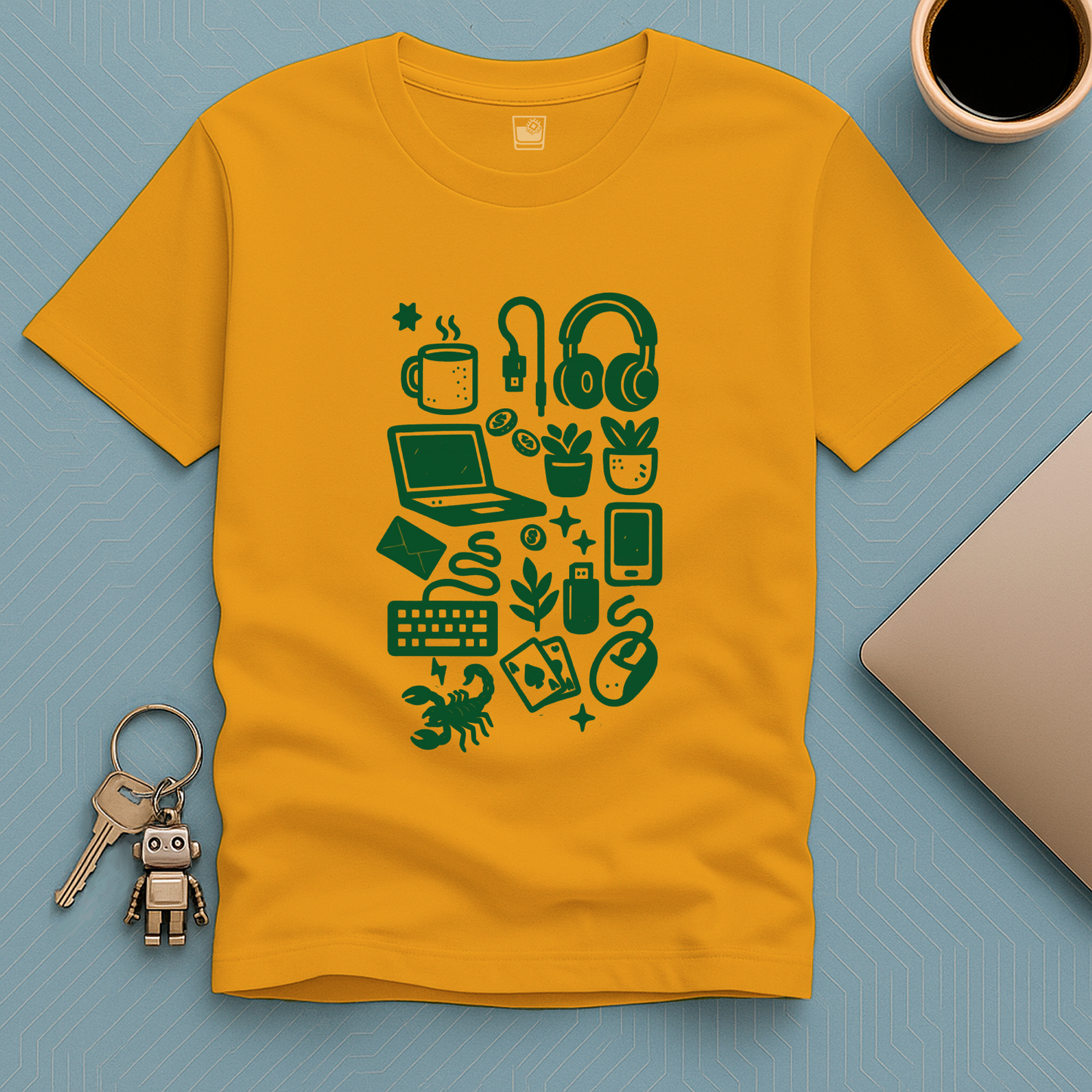 Tech Print Block T-Shirt