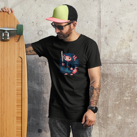 Man holding a wooden skateboard against a concrete wall